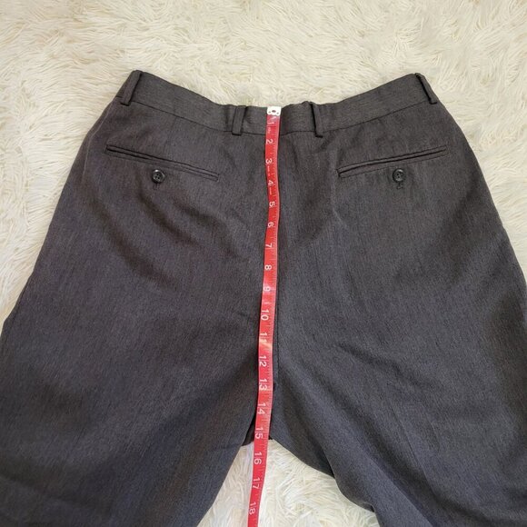 Barrington Men Business Casual Wide Leg Gray Trouser Slacks Pants size 34W x 30L - Picture 3 of 9